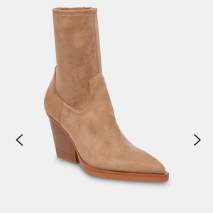 NWB Dolce Vita Boyd Booties -TRUFFLE STELLA SUEDE -Size 9.5
